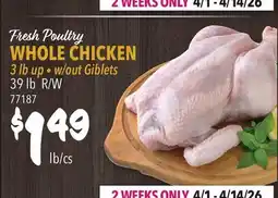 Restaurant Depot Fresh Poultry WHOLE CHICKEN offer
