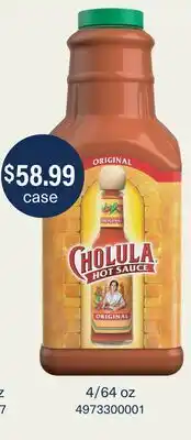 Restaurant Depot CHOLULA HOT SAUCE offer
