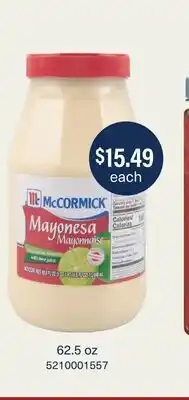 Restaurant Depot McCormick Mayonesa offer