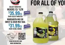 Restaurant Depot MARGARITA MIX OR SWEET & SOUR MIX offer