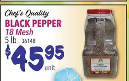Restaurant Depot Chef's Quality BLACK PEPPER 18 Mesh offer