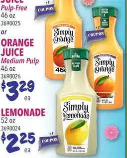 Restaurant Depot ORANGE JUICE, Pulp-Free OR ORANGE JUICE, Medium Pulp offer