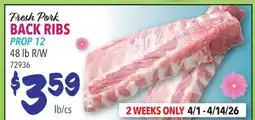 Restaurant Depot Fresh Pork BACK RIBS offer