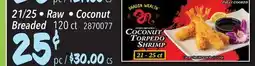 Restaurant Depot DRAGON WEALTH COCONUT TORPEDO SHRIMP offer