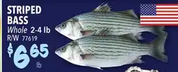 Restaurant Depot STRIPED BASS offer