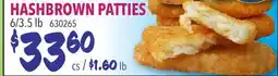 Restaurant Depot HASHBROWN PATTIES offer