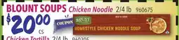 Restaurant Depot BLOUNT SOUPS Chicken Noodle 2/4 lb offer