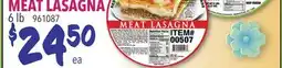 Restaurant Depot MEAT LASAGNA offer