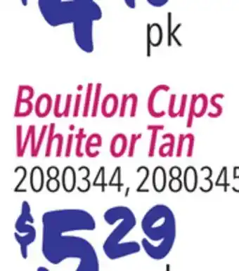 Restaurant Depot Bouillon Cups White or Tan offer