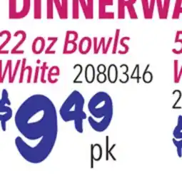 Restaurant Depot DINNERWARE offer