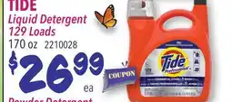 Restaurant Depot TIDE Liquid Detergent 129 Loads offer