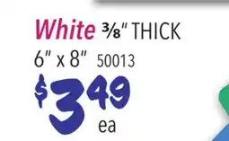 Restaurant Depot White 3/8 THICK offer