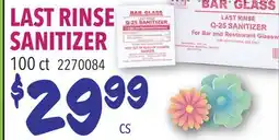 Restaurant Depot LAST RINSE SANITIZER offer
