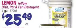 Restaurant Depot LEMON Yellow Dish, Pot & Pan Detergent offer