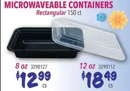 Restaurant Depot MICROWAVEABLE CONTAINERS offer