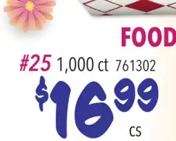 Restaurant Depot 25 1,000 ct 761302 offer