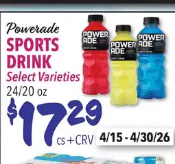 Restaurant Depot Powerade SPORTS DRINK offer