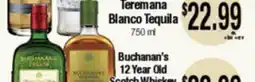 Big Saver Foods Teremana Blanco Tequila 750 ml, Buchanans 12 Year Old Scotch Whisky offer