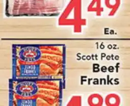 Eurofresh Market 16 oz. Scott Peto Beef Franks offer