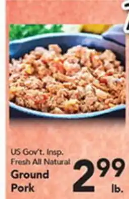 Eurofresh Market US Gov't. Insp. Fresh All Natural Ground Pork offer