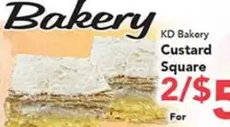Eurofresh Market KD Bakery Custard Square offer