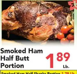 Eurofresh Market Smoked Ham Half Butt Portion offer
