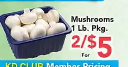 Eurofresh Market Mushrooms offer