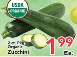 Eurofresh Market 2 ct. Pkg. Organic Zucchini offer