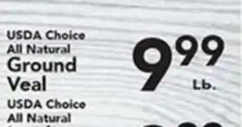 Eurofresh Market USDA Choice All Natural Ground Veal offer