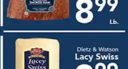 Eurofresh Market SMOKED HAM, Lacey Swiss offer