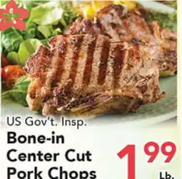 Eurofresh Market US Gov't. Insp. Bone-in Center Cut Pork Chops offer