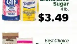 Living Fresh Market C&H GRANULATED SUGAR, Domino GRANULATED SUGAR, Best Choice Bowls offer