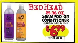 Ollie's TIGI BEDHEAD SHAMPOO OR CONDITIONER offer