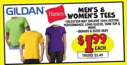 Ollie's GILDAN , Hanes MEN'S & WOMEN'S TEES offer