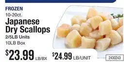 Restaurant Depot FROZEN Japanese Dry Scallops offer