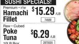 Restaurant Depot SUSHI SPECIALS! offer