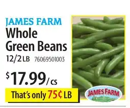 Restaurant Depot JAMES FARM Whole Green Beans offer
