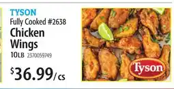 Restaurant Depot TYSON Fully Cooked #2638 Chicken Wings offer