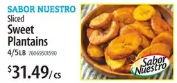 Restaurant Depot SABOR NUESTRO Sliced Sweet Plantains offer