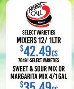 Restaurant Depot SWEET & SOUR MIX OR MARGARITA MIX offer