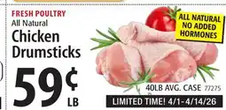 Restaurant Depot FRESH POULTRY All Natural Chicken Drumsticks offer
