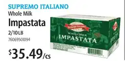 Restaurant Depot SUPREMO ITALIANO Whole Milk Impastata offer