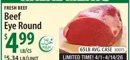Restaurant Depot FRESH BEEF Beef Eye Round offer