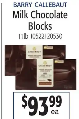 Restaurant Depot BARRY CALLEBAUT Milk Chocolate Blocks offer