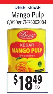 Restaurant Depot DEER KESAR Mango Pulp offer
