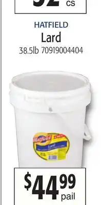 Restaurant Depot HATFIELD Lard offer