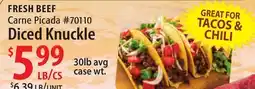 Restaurant Depot FRESH BEEF Carne Picada #70110 Diced Knuckle offer