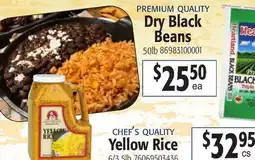 Restaurant Depot CHEF'S QUALITY Yellow Rice, PREMIUM QUALITY Dry Black Beans offer