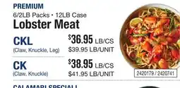 Restaurant Depot PREMIUM Lobster Meat offer