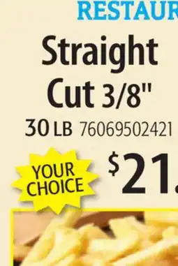 Restaurant Depot Straight Cut 3/8 offer